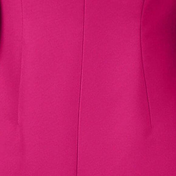 Hot Pink Elegant Women's Solid Double Breasted Blazer - Picture 6 of 7